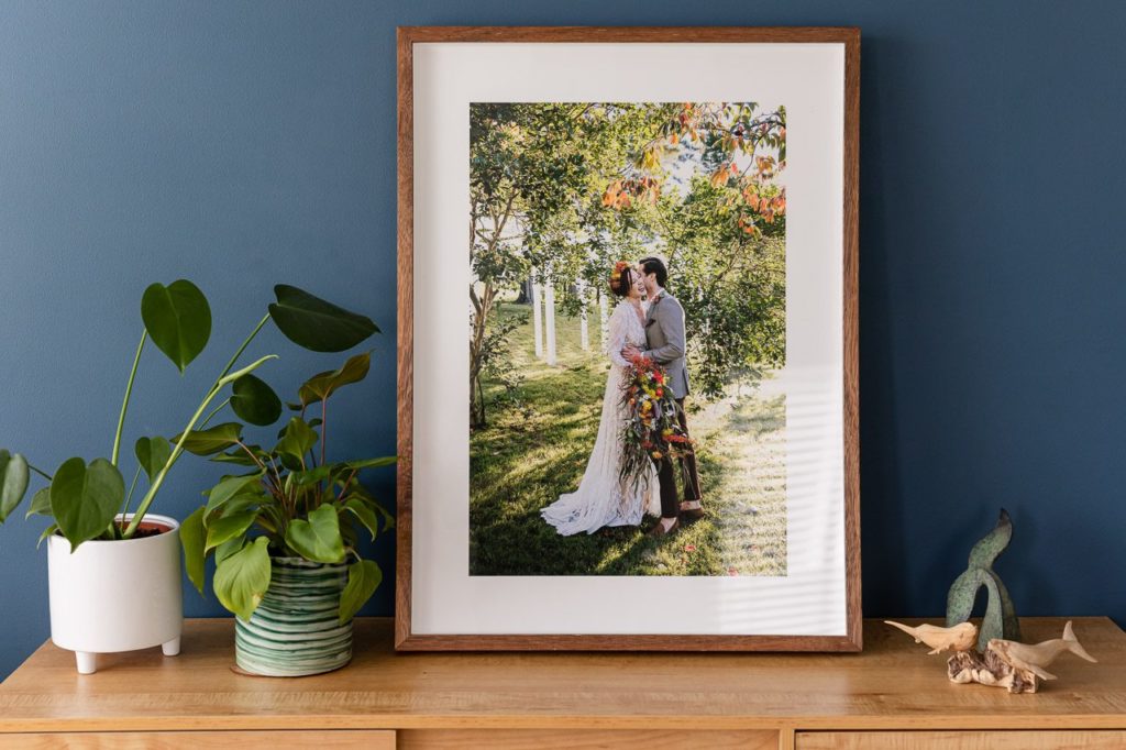 A beautiful wooden framed print from Atkins by Underatreehouse